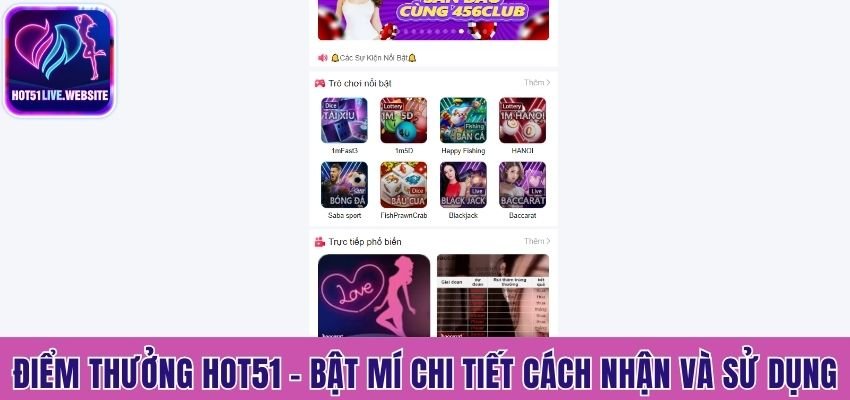 điểm thưởng Hot51