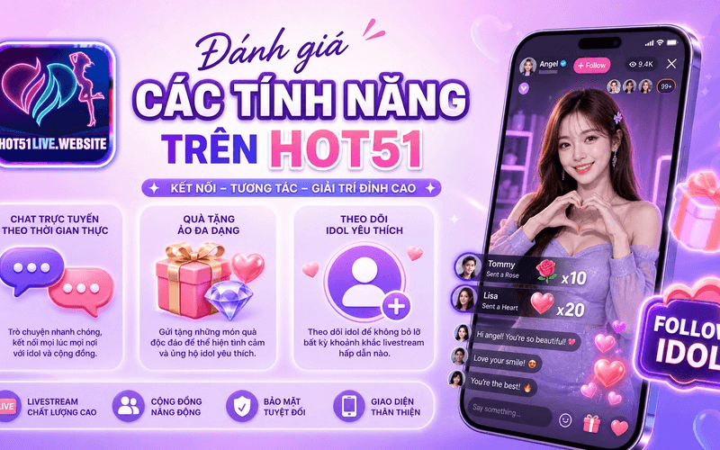 Đánh giá các tính năng trên Hot51